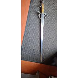 &Eacute;p&eacute;e d&eacute;corative de collection garde et poign&eacute;e richement orn&eacute;es