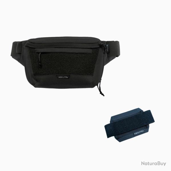 Emergence(TM) Fanny Pack Noir Avec Holster CCW auto-agrippant