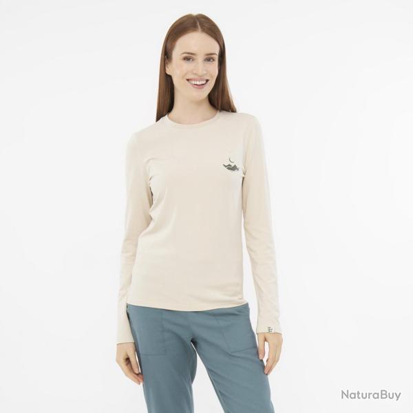 Tee Shirt Randonn�e Femme Viking "Longsleeve Escalante Lady" XL Beige