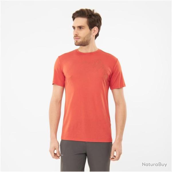 Tee-shirt Randonn�e Homme en bambou VIKING "Morain Bamboo Man" L Orange