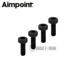 Lot de 4 Vis AIMPOINT M3&times;8 pour Montage Duty RDS 39 mm
