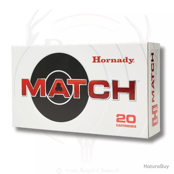 20 balles BTHP MATCH Cal.308Win 168Grs HORNADY