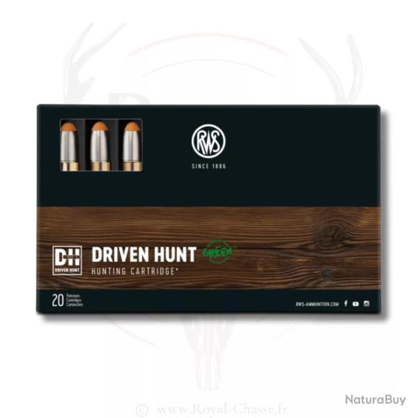 20 balles DRIVEN HUNT Cal.9.3X74R 250GRS RWS