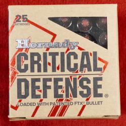 CARTOUCHES CRITICAL DEFENSE 38sp