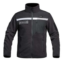 Op&eacute; Tactique !! Veste Polaire S&Eacute;CU ONE HV TAPE S&eacute;curit&eacute; Priv&eacute;e Noir Taille L