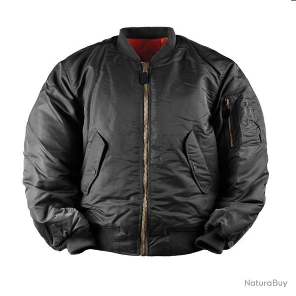 Op� Tactique !! Blouson MA1 Bombers Mil-Tec NoirTaille 5XL