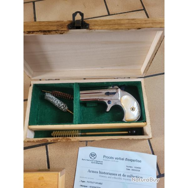 1� sans r�serve -Double Derringer 41RF Original tr�s rare en grav� + kit munitions rechargeables