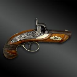 PISTOLET Deringer Philadela - Li&egrave;ge, Belgique - XIX&egrave;me si&egrave;cle
