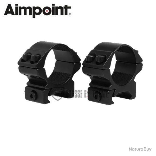 Paire de Colliers AIMPOINT 30 mm Noir