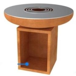 Brasero &Oslash;80cm en Acier Corten