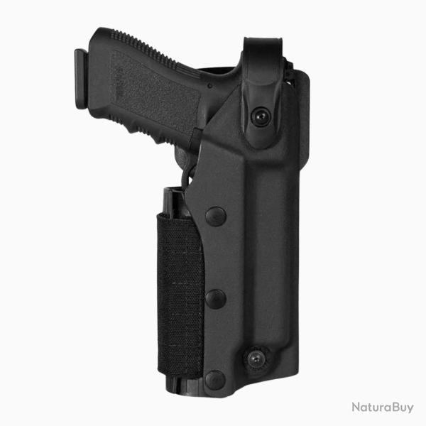 Holster Zoom VKZ800 Glock 17/19/22/23 et lampe/laser Noir Droitier