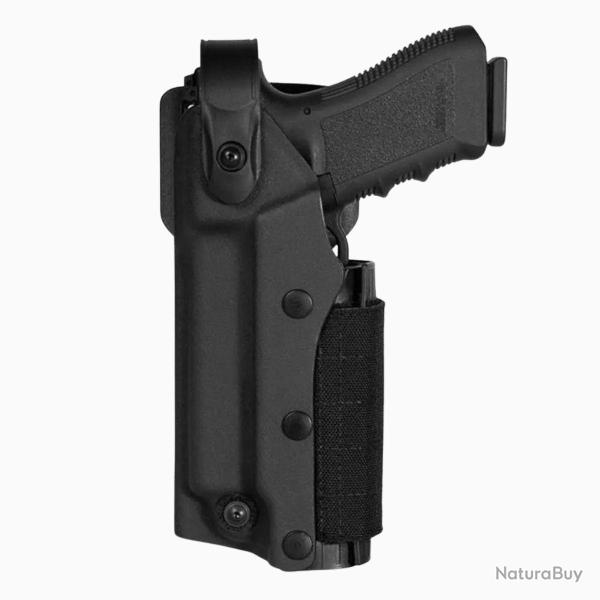 Holster Zoom VKZ800 Glock 17/19/22/23 et lampe/laser Noir Gaucher