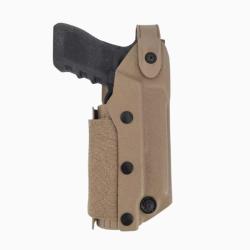 Holster Zoom VKZ800 Glock 17/19/22/23 et lampe/laser Tan Droitier