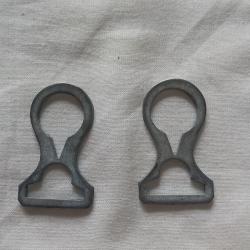 2 pi&egrave;ces FER de casque &agrave; pointe, casque &agrave; pointe Allemand WW1  (A2)