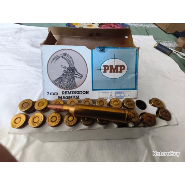 Bo�te de 20 cartouches PMP 7mm Reming Magnum