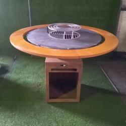 Plateau de service bois pour Brasero &Oslash;100cm