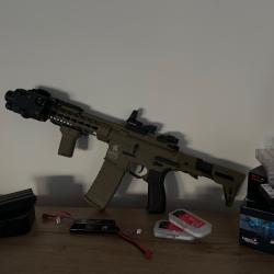R&eacute;plique airsoft:LT-19 GEN2 Silencer PDW Tan