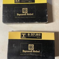 Lot de 46 cartouches RWS 8x57 JRS TM et HM