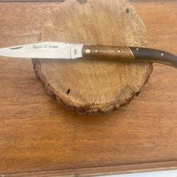 COUTEAU LAGUIOLE   GRAND PERE  LE RUSTIQUE TECK ET NOYER 6
