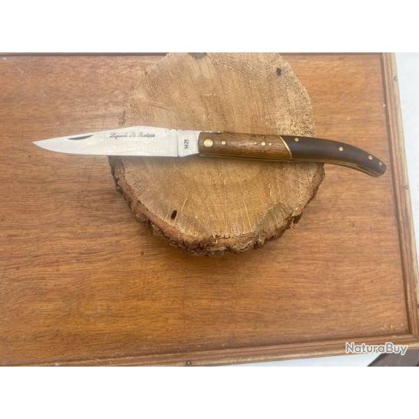 COUTEAU LAGUIOLE   GRAND PERE  LE RUSTIQUE TECK ET NOYER 6