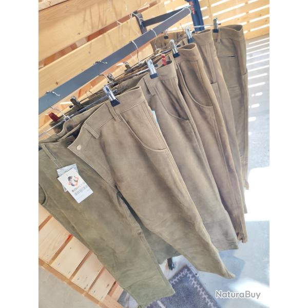 Lot pantalon cuir pleine fleure somlys ref 667 100% cuir  2-44.  2 -46. 1 50.