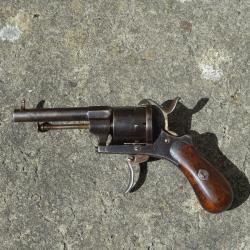 Revolver type Lefaucheux 7mm &agrave; broche ELG - 19&egrave;me si&egrave;cle