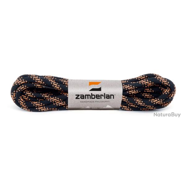 Lacets Zamberlan rond - 190 cm / Noir / Orange