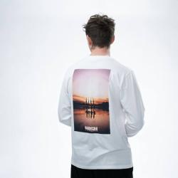 Make It Happen Sunset Long Sleeve T Shirt Ecru