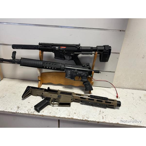 Lot de x3 r�pliques longue airsoft pour pi�ces occasion
