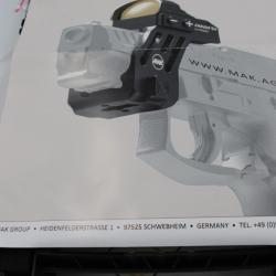 Montage Mak P-lock avec point rouge MAKdot SH  pour Glock gen5