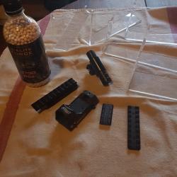 viseur point rouge et accessoires divers