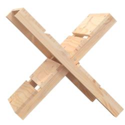 Porte b&ucirc;ches bois pin massif 47x39,5x48 cm ventil&eacute; rangement pratique