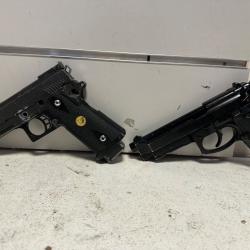 Pour pi&egrave;ces x2 pistolets &agrave; gaz cal.6mm airsoft
