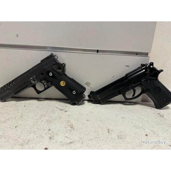 Pour pi�ces x2 pistolets � gaz cal.6mm airsoft
