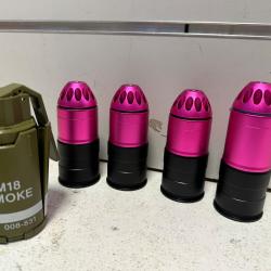 Lot de x5 grenades airsoft