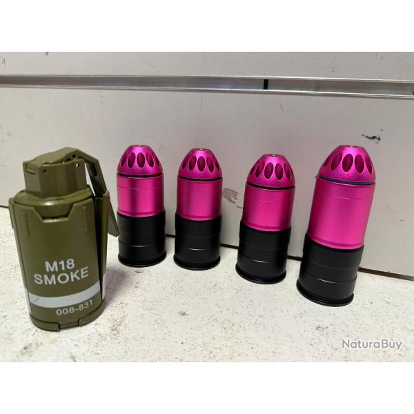Lot de x5 grenades airsoft