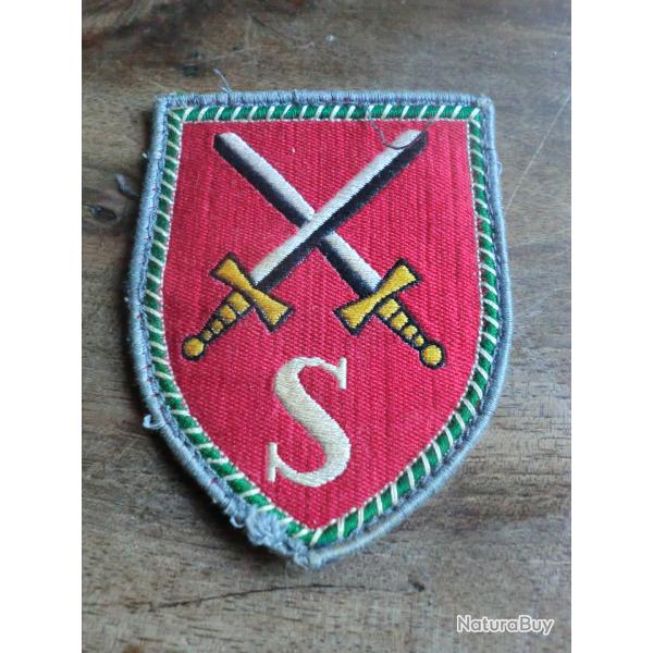 tissu german bundeswehr army combat troops school  patch