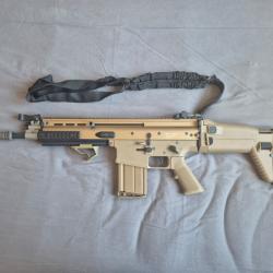 Airsoft WE MK17-H Tan Open Bolt GBB avec chargeur