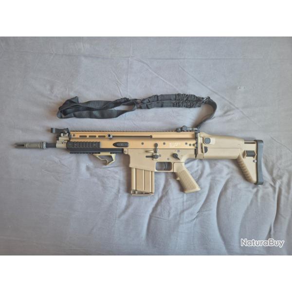 Airsoft WE MK17-H Tan Open Bolt GBB avec chargeur