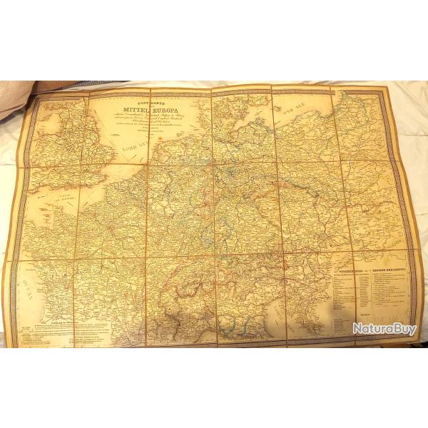 Carte "Postkart Europa 1850"