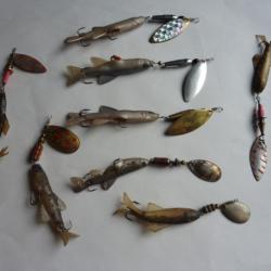 lot de 8 cuillers vaironn&eacute;es pour p&ecirc;che de la truite