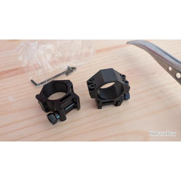 Montage picatinny pour lunette 30mm bas