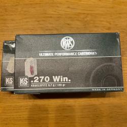 Balles RWS KS Cal 270 Win 9.7g
