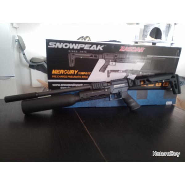 carabine PCP Snowpeak AP900 B (Mercury Compact),calibre 5,5 mm version brid�e � moins de 20 joules