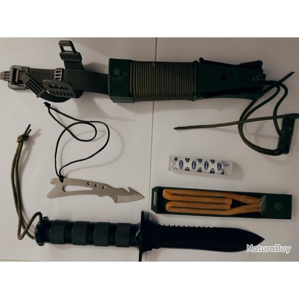 Aitor Jungle King II - Couteau de survie - Kit complet avec accessoires