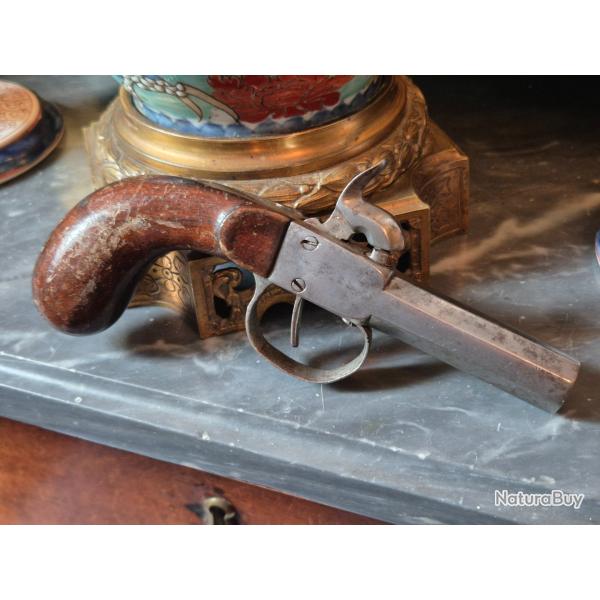 Pistolet coffre ancien 19�