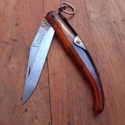 Ancien Couteau &agrave; Palme AGOUTI MADE IN FRANCE Manche en R&eacute;sine