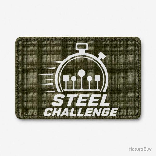 Patch Steel Challenge - Chronom�tre et cibles - Olive / Blanc