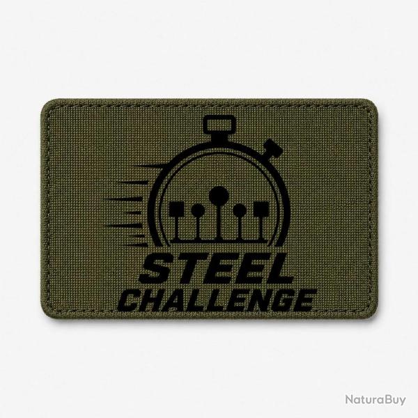 Patch Steel Challenge - Chronom�tre et cibles - Olive / Noir