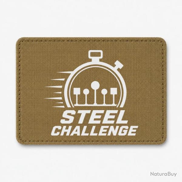 Patch Steel Challenge - Chronom�tre et cibles - Coyote / Blanc
